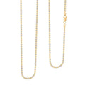 2.5mm Ice Chain Necklace in 10K Yellow and White Gold 22 Inches 9.7 Grams - Sticky add to cart bar