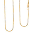 2.5mm Ice Chain Necklace in 10K Yellow and White Gold 11.2 Grams 24 Inches - Sticky add to cart bar
