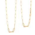 3mm Paperclip Chain Necklace in 14K Yellow Gold 2.40 Grams 16 Inches - Sticky add to cart bar