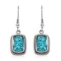 Matrix Tanzanite Earrings in Platinum Over Copper 11.00 ctw - Sticky add to cart bar