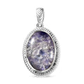 Matrix Tanzanite 3.00 ctw Solitaire Pendant in Platinum Over Copper with Magnet - Sticky add to cart bar