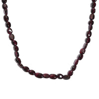 Mozambique Garnet 75.00 ctw Necklace in Stainless Steel 18 Inches