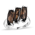 Karis Brazilian Smoky Quartz 6.25 ctw Ring in Platinum Bond (Size 10.0) - Sticky add to cart bar