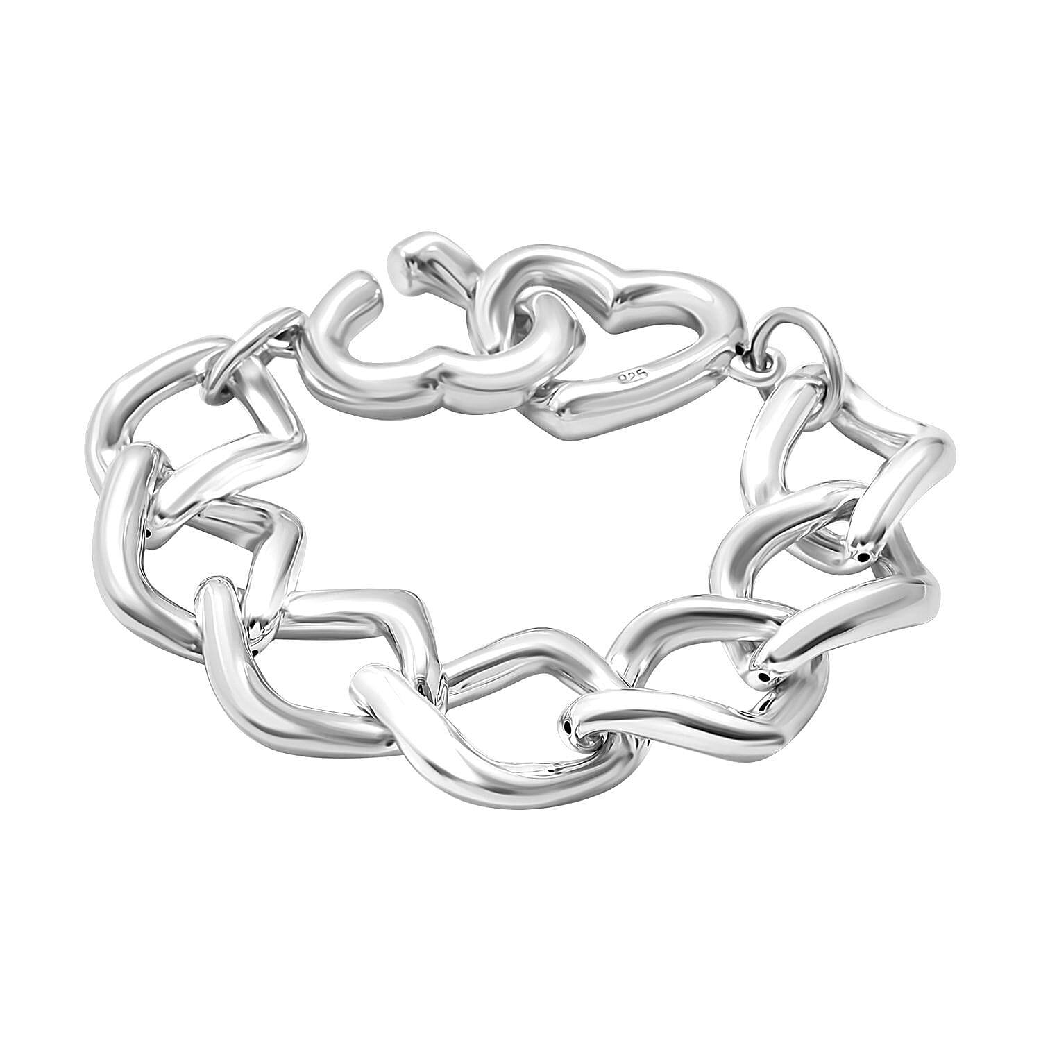Sterling Silver Bracelet (6.50 In) (16.60 g)