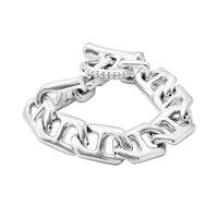 Sterling Silver Bracelet (6.50 In) (26.25 g)