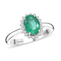 By Tony Diniz Rhapsody 950 Platinum AAAA Nova Era Emerald, Diamond (E-F, VS) (0.17 cts) Ring (Size 10.0) (6.30 g) 1.30 ctw - Sticky add to cart bar