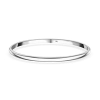Luxoro 10K White Gold Bangle Bracelet (7.25 In) 12.20 Grams