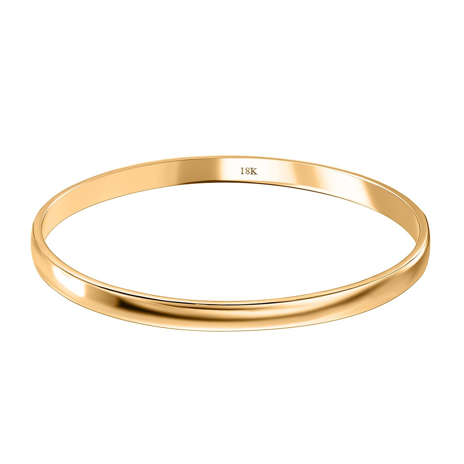 Bangle Bracelet in 18K Yellow Gold (7.25 In) 23.40 Grams