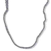 EverTrue Terahertz 90.00 ctw Beaded Choker Necklace in Stainless Steel 17-19 Inches
