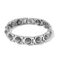 Terahertz  Bracelet (Size - 8.25) Pure White Stainless Steel  15.00 ctw - Sticky add to cart bar