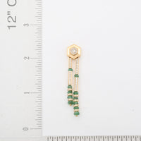 Clarte Prismatic Collection Ruby, Moissanite Earrings in Vermeil YG Over Sterling Silver 8.95 ctw