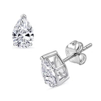 Luxuriant Lab Grown Diamond E-F VS 2.15 ctw Solitaire Stud Earrings in 10K White Gold