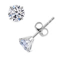 Luxuriant Lab Grown Diamond E-F VS 2.15 ctw Solitaire Stud Earrings in 10K White Gold - Sticky add to cart bar