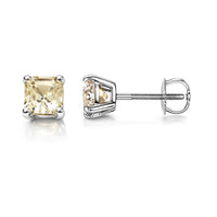 Rhapsody 950 Platinum AAAA Turkizite Solitaire Stud Earrings 1.80 ctw