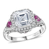Moissanite & Rubelite