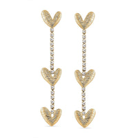Austrian Crystal Earrings in Goldtone
