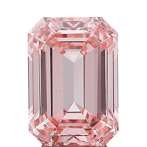 IGI Certified Luxuriant Lab Grown Pink Diamond (Emerald) (VS2) 2.00 ctw