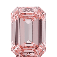 IGI Certified Luxuriant Lab Grown Pink Diamond (Emerald) (VS2) 2.00 ctw