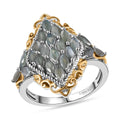 Narsipatnam Alexandrite Ring in Vermeil YG and Rhodium Over Sterling Silver (Size 10.0) 1.70 ctw - Sticky add to cart bar