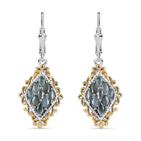 Narsipatnam Alexandrite 1.40 ctw Majesty Earrings in 18K Vermeil YG and Rhodium Over Sterling Silver