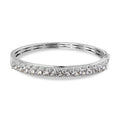 Karis J Francis Embellished with Crystal by Swarovski Bangle in Platinum Bond (7.25 In) 6.60 ctw - Sticky add to cart bar