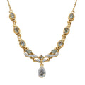 D'Joy Narsipatnam Alexandrite and White Zircon 1.65 ctw Twilight Necklace in 18K Vermeil Yellow Gold Over Sterling Silver 18 Inches - Sticky add to cart bar