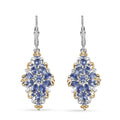Tanzanite 3.35 ctw Lever Back Earrings in Vermeil YG and Rhodium Over Sterling Silver - Sticky add to cart bar