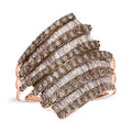 Natural Champagne Diamond 2.00 ctw Ring in Vermeil Rose Gold Over Sterling Silver - Sticky add to cart bar