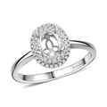 Iliana 18K White Gold Diamond G-H, SI Mounting Ring (Size 6.0) (Oval 7x5mm) 0.21 ctw - Sticky add to cart bar