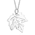 Leaf Necklace in Sterling Silver 2.50 Grams 20 Inches - Sticky add to cart bar