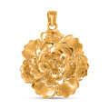 Electroform California Poppy Flower Pendant in 24K Yellow Gold 3 Grams - Sticky add to cart bar