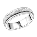 Doorbuster 950 Platinum Spinner Band Ring (Size 6.0) (7.85 g) - Sticky add to cart bar