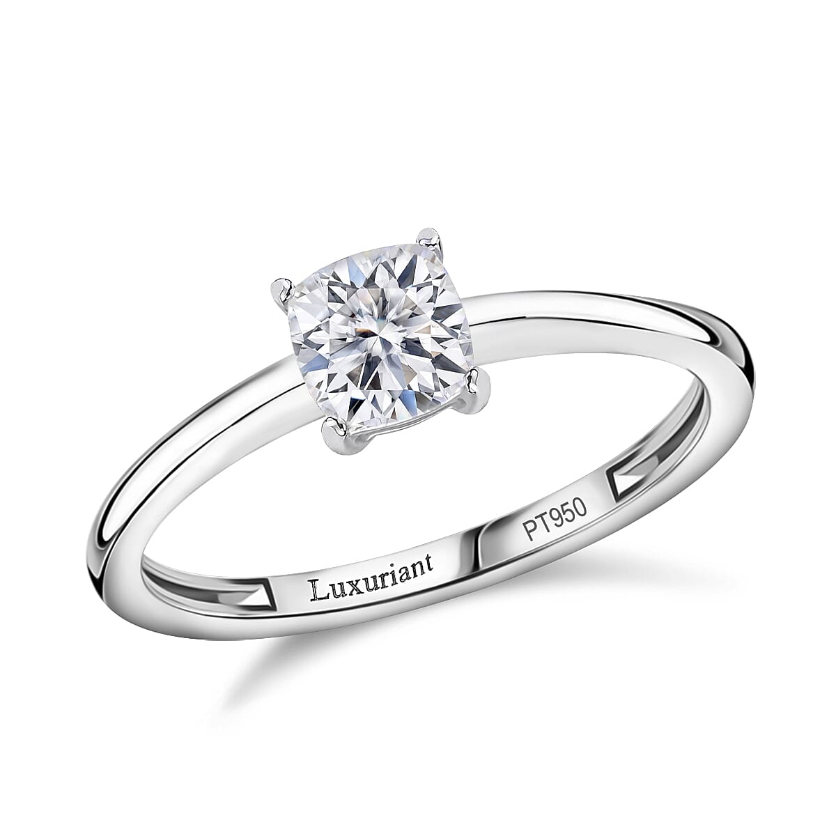 950 Platinum Luxuriant Lab Grown Diamond  (GH, VS) Ring (Size 10.0) (Del in 10-12 Days) 1.02 ctw