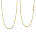 3mm Fancy Ice Chain Necklace in 10K 2-Tone Gold 13.3 Grams 24 Inches - Sticky add to cart bar
