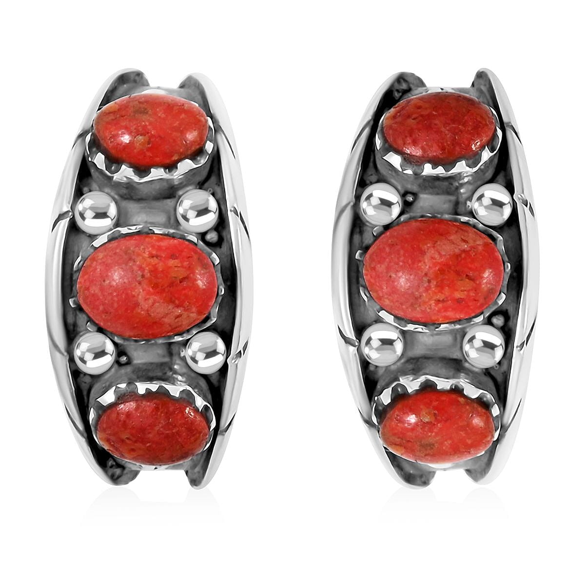 Santa Fe Style Trilogy Earrings in Sterling Silver