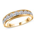 Luxuriant Lab Grown Diamond (SI) Band Ring in 18K Vermeil YG Over Sterling Silver (Size 7.0) 1.50 ctw - Sticky add to cart bar