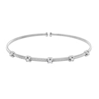 Modani 14K White Gold Diamond (VS) Wristlet Total Metal weight (6.90 g) Including Titanium Spring weight (Del. in 8-10 Days) 0.33 ctw