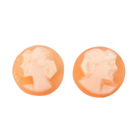 Set of 2 Cameo (Rnd 6 mm) 0.75 ctw