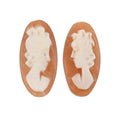 Set of 2 Dark Cameo (Ovl 14x7 mm) 3.35 ctw - Sticky add to cart bar