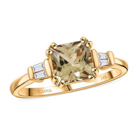 Iliana 18K Yellow Gold AAA Turkizite, Diamond (G-H, SI) Ring (Size 9.5) 2.10 ctw