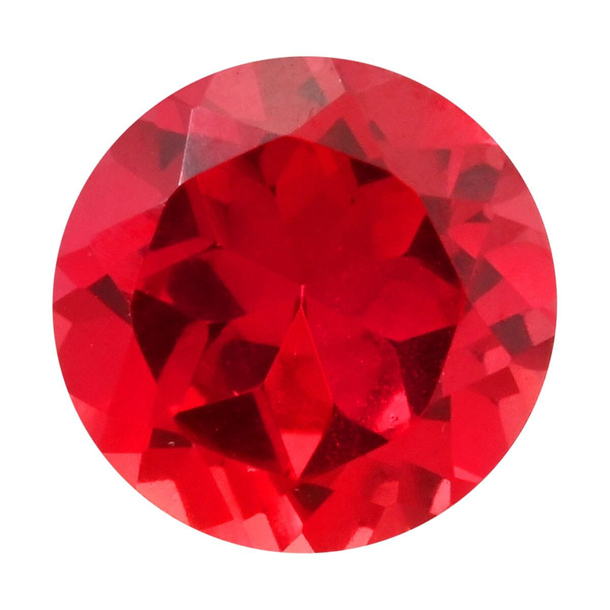 Luxuriant Lab Grown AAAA Padparadscha Sapphire (Rnd 7 mm) 1.50 ctw