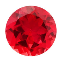 Luxuriant Lab Grown AAAA Padparadscha Sapphire (Rnd 7 mm) 1.50 ctw