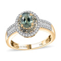 Luxoro AAA Narsipatnam Alexandrite and I2 Diamond 1.35 ctw Ring in 10K Yellow Gold (Size 7.0) - Sticky add to cart bar