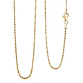 3.60mm Margarita Link Chain Necklace in 14K Yellow Gold Over Sterling Silver 6 Grams 18 Inches - Sticky add to cart bar