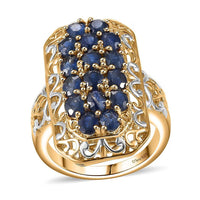 TLV Kagem Zambian Emerald Cluster Ring in 18K Vermeil YG Over Sterling Silver (Size 10.0) 2.80 ctw
