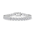 J Francis Embellished with Zirconia by Swarovski Bracelet in Rhodium Over Sterling Silver (6.50 In) 39.50 ctw - Sticky add to cart bar