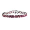 J Francis Embellished with Zirconia by Swarovski Bracelet in Rhodium Over Sterling Silver (6.50 In) 39.50 ctw - Sticky add to cart bar