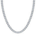 J Francis Embellished with Zirconia by Swarovski 87.90 ctw Necklace 18 Inches in Rhodium Over Sterling Silver - Sticky add to cart bar