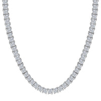 J Francis Embellished with Zirconia by Swarovski 87.90 ctw Necklace 18 Inches in Rhodium Over Sterling Silver
