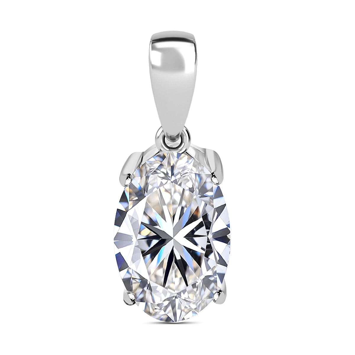 IGI Certified Luxuriant Lab Grown Diamond G VS2 3.00 ctw Solitaire Pendant in 950 Platinum